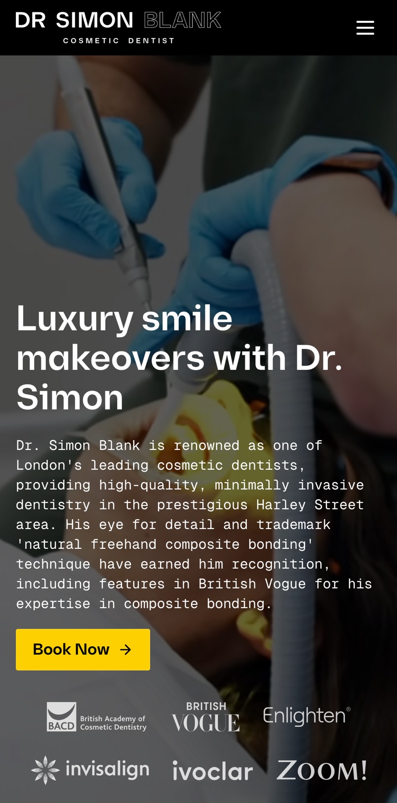 Dr Simon Blank website on mobile