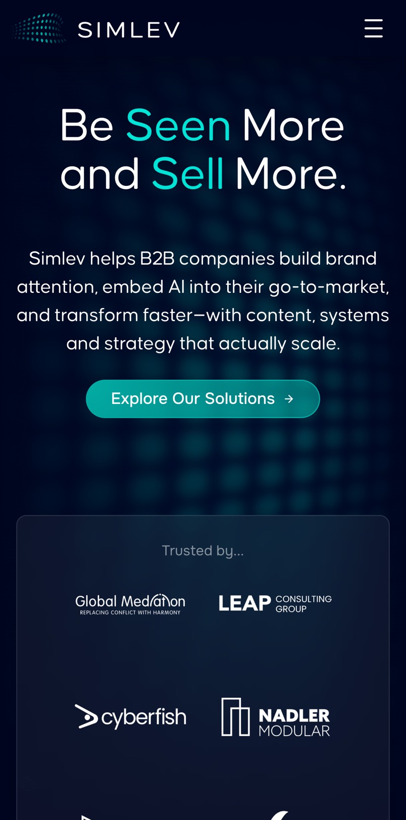 Simlev website on mobile